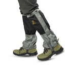 SEKIDAR 防水・通気 ロングゲイタ ゲイター 防水 登山用ゲイター・スパッツ 軽量 泥除け 砂よけ 軽量 通気 雨 雪悪天候に アウトドア レッグカバー男女兼用 ブラックM