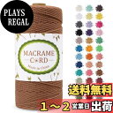 【送料無料】LEREATI マクラメロープ 2mm x 200m マクラメ糸 綿ロープ yarn コットン綿糸 ひもめん 紐 DIY 手編みロープ, 壁掛け, 鉢植え装飾, 編み物, 工芸品 (キャラメル)