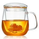ポカロティー 茶こし付きマグカップ 耐熱ガラス ティーカップ 520ml Infusion Mug 透明 マッグ 蓋付き 直火対応 電子レンジ対応 紅茶 マグカップ クリアコップ お茶 リーフティー 工芸茶 ティーバッグ コーヒー 適格請求書発行可