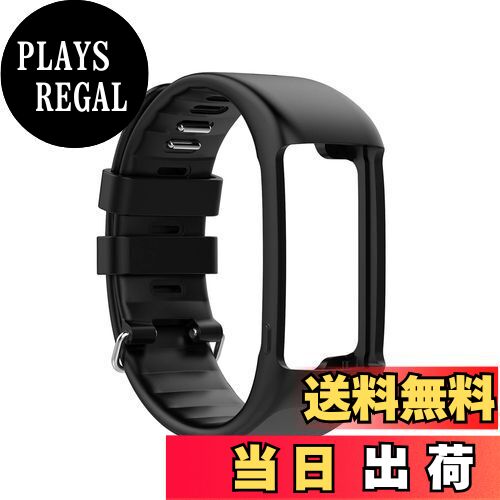 【送料無料】Polar A370 A360用 ベルト バンド 交換バンド リストストラップ シリコンバンド アクセサリー (ブラック)