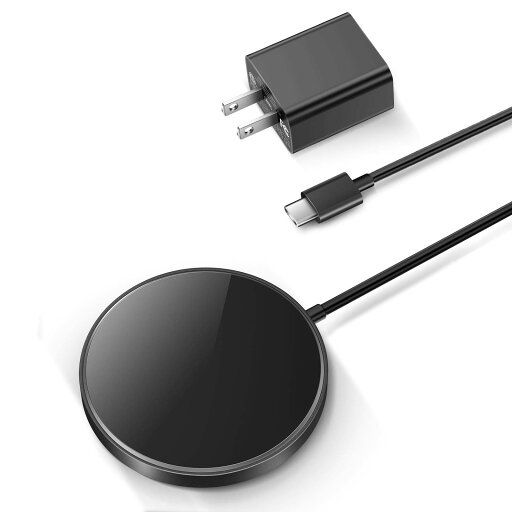 THREEKEY Magsafe対応 ワイヤレス充電器 マグネット式 iPhone 15シリーズ用 強力磁気 最大出力15W 急速充電 マグセーフ充電器 20W USB-C PD充電器同梱 iPhone 15/14/14 Pro/14 Pro Max/13/13 Pro/13 Pro Max/13 Mini/12/12 Pro/12 Pro Max/12 Miniに対応(Black) THREEKEY Magsafe対応 ワイヤレス充電器 マグネット式 iPhone 15シリーズ用 強力磁気 最大出力15W 急速充電 マグセーフ充電器 20W USB-C PD充電器同梱 iPhone 15/14/14 Pro/14 Pro Max/13/13 Pro/13 Pro Max/13 Mini/12/12 Pro/12 Pro Max/12 Miniに対応(Black)