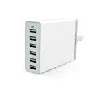 Anker PowerPort 6 (60W 6ポート USB急速充電器) iPhone/iPad/iPod/Xperia/Galaxy/Nexus / 3DS / PS Vita/ウォークマン他対応 【PowerIQ搭載】 (ホワイト)