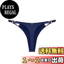 【送料無料】 レデイース ビキニボトムス Tバック セクシー ハイカット 水着ボトムス 水着単品 温泉 海 色:ネイビーブルー、サイズ:S