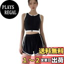 【送料無料】 水着 レディース ビキニ 上下セット ハイウエスト ショートパンツ 体型カバー 前ファスナー パッド付き 水着 温泉 色:ブラックホワイト、サイズ:M