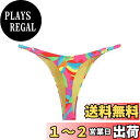 【送料無料】【RELLECIGA】レディース Tバックハイカット ビキニボトム ビキニショーツ 水泳スイムショーツパンツ セクシー 水着単品 色:ネオンブロック、サイズ:S Regular
