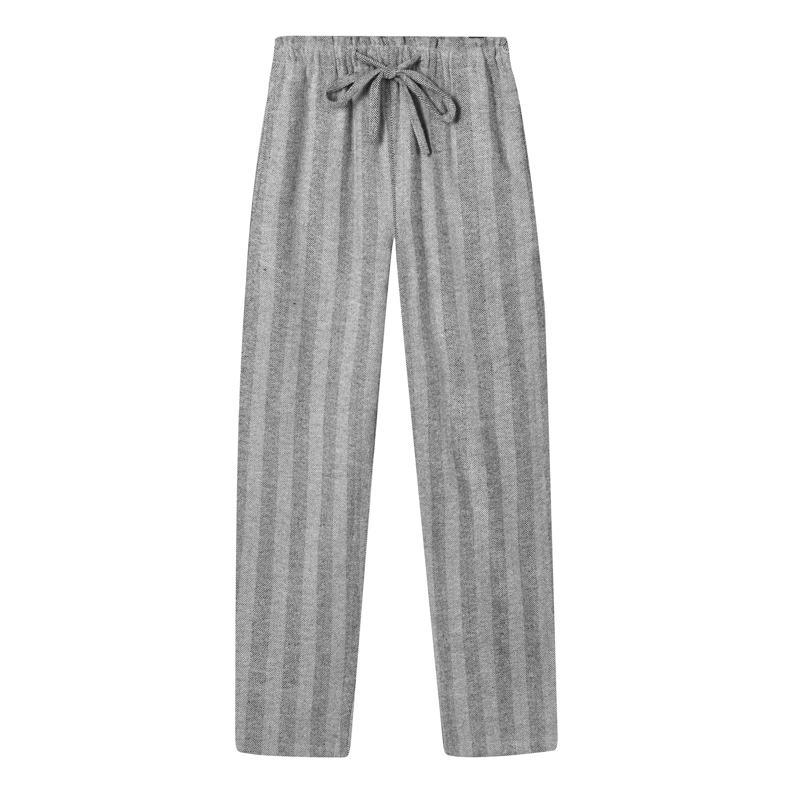 【送料無料】 パジャマパンツ レディース ルームウェア 綿100% 長パンツ 部屋着 パジャマ下 ズボンだけ 肌に優しい 吸汗 通気 春夏秋 色:グレー(秋冬)...