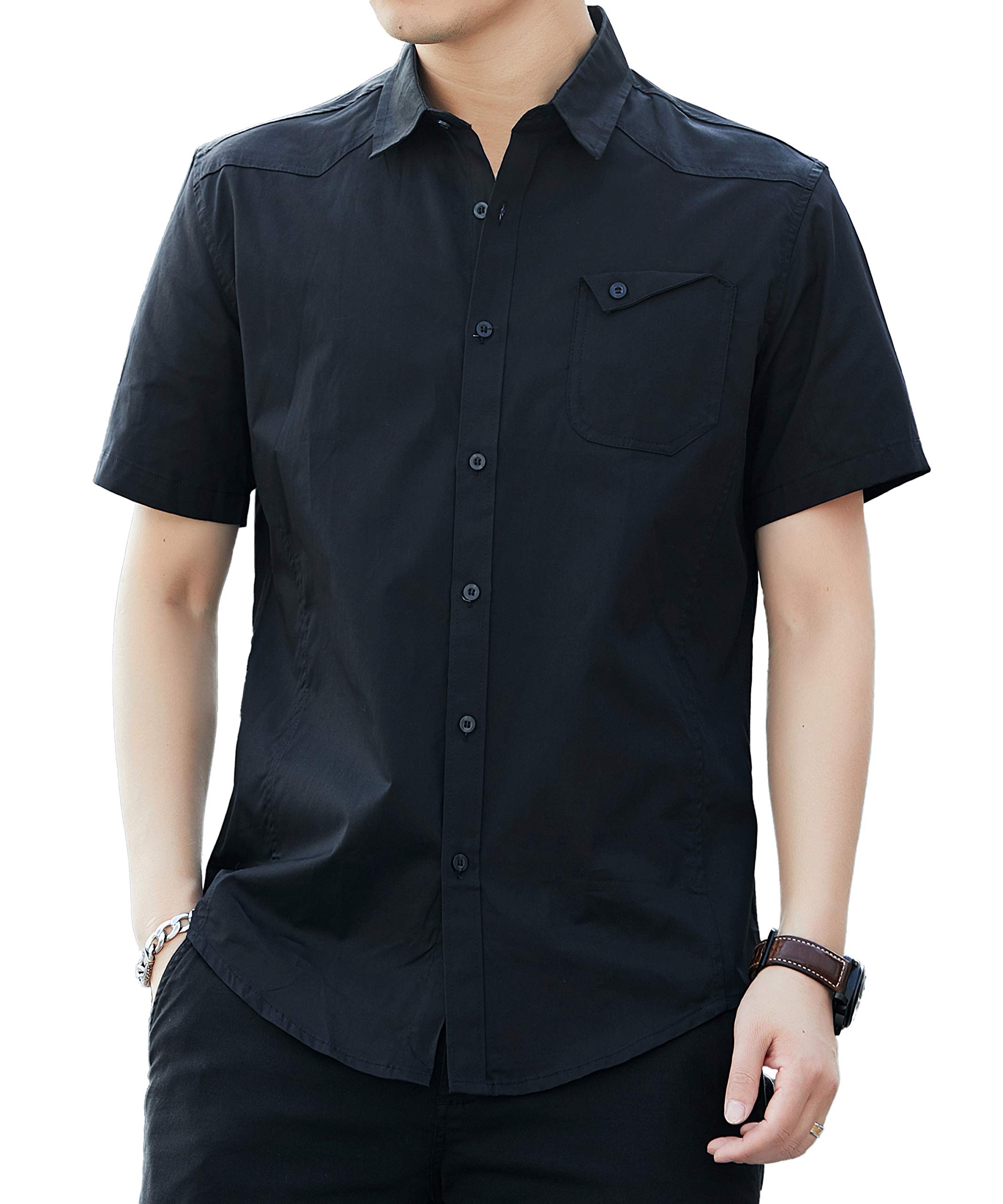 【送料無料】 シャツ メンズ 長袖 半袖 無地 オックスフォードシャツ カジュアル コットン ボタンアイ..