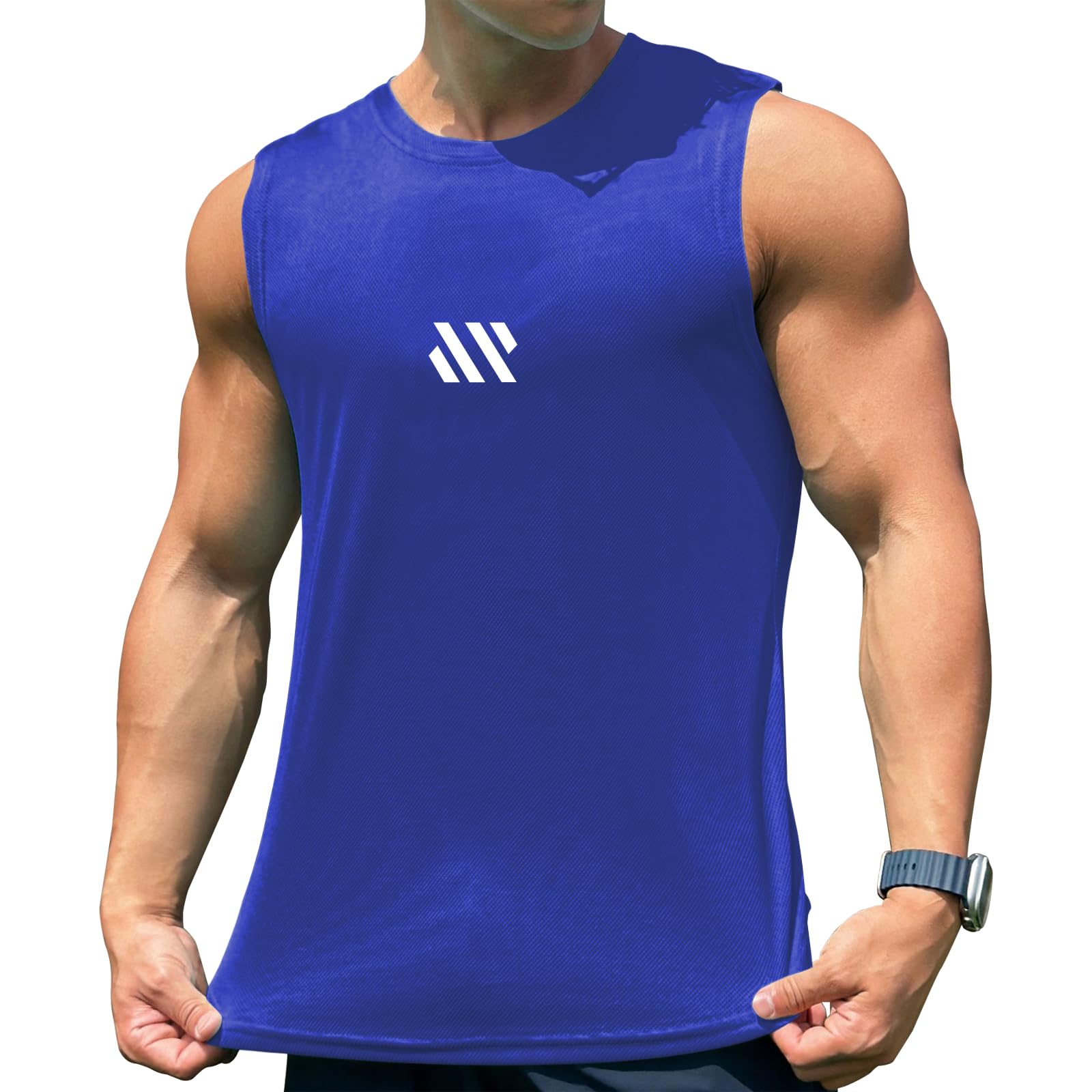 【送料無料】 メンズ タンクトップ トレーニング ノースリーブ フィットネスTシャツ 筋トレ スポーツインナー 袖なし スポーツウェア ボディビル マッスルフィ...