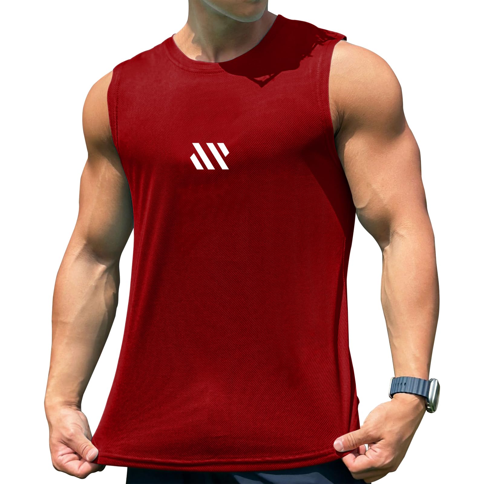 【送料無料】 メンズ タンクトップ トレーニング ノースリーブ フィットネスTシャツ 筋トレ スポーツインナー 袖なし スポーツウェア ボディビル マッスルフィ...