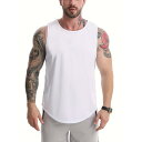 【送料無料】 メンズ タンクトップ トレーニングウェア Uネック ノースリーブ フィットネスTシャツ 筋トレ スポーツ 袖なし スポーツウェア ボディビル マッ...