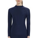 【送料無料】 ラッシュガード レディース 長袖 tシャツ 立ち襟タイプ 水着 ハイネック 体型カバー 日焼け予防 水陸両用 冷感 吸汗速乾 116 色:116ネ...