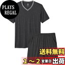 【送料無料】 パジャマ 上下セット メンズ 半袖 ルームウェア ゆったり スウェット ポケット付き 寝間着 部屋着 ふんわり 柔らかく 吸汗 通気性 大きいサイ...