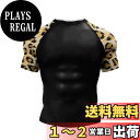 【送料無料】 コンプレッション 半袖 メンズ ジム 筋トレ Tシャツ プリント柄 インナー パワーストレッチ アンダー シャツ 吸汗 速乾 通気 ショートスリーブ フィットネス トレーニングウェア 上着 色:ブラック(ヒョウ柄)、サイズ:M