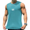 【送料無料】 メンズ タンクトップ トレーニング ノースリーブ フィットネスTシャツ 筋トレ スポーツインナー 袖なし スポーツウェア ボディビル マッスルフィ...