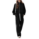 【送料無料】 ジャージ 上下セット レディース スウェット セットアップ パーカー スポーツウェア トレーニングウェア 部屋着 ルームウェア カジュアル ゆった...