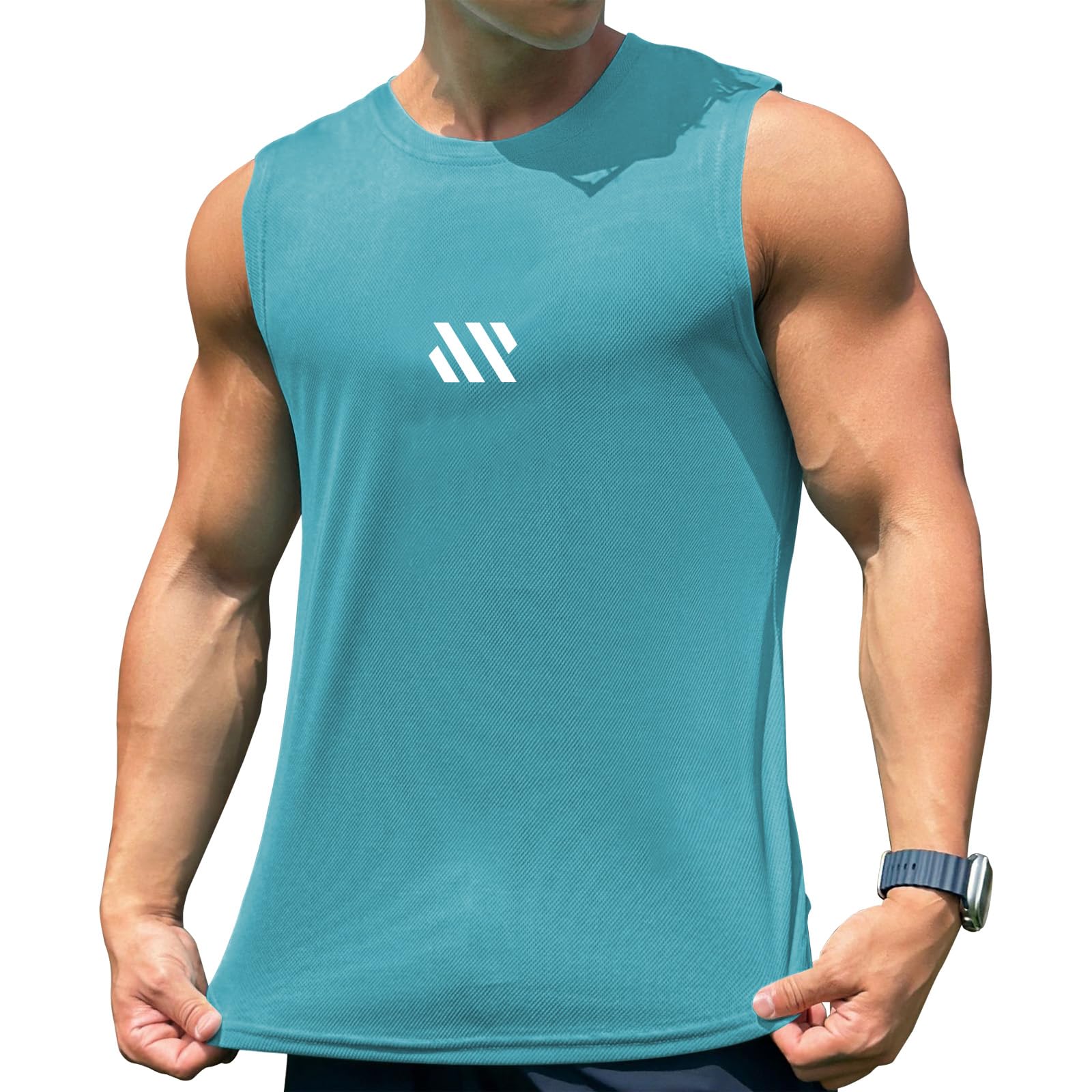 【送料無料】 メンズ タンクトップ トレーニング ノースリーブ フィットネスTシャツ 筋トレ スポーツインナー 袖なし スポーツウェア ボディビル マッスルフィ...