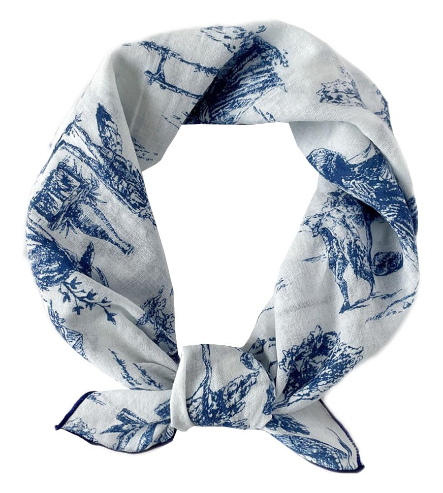 【送料無料】[Fosys] スカーフ 58x58cm 正方形 綿 ネッカチーフ バンダナ バッグ飾り 髪飾り 通勤 オフ..