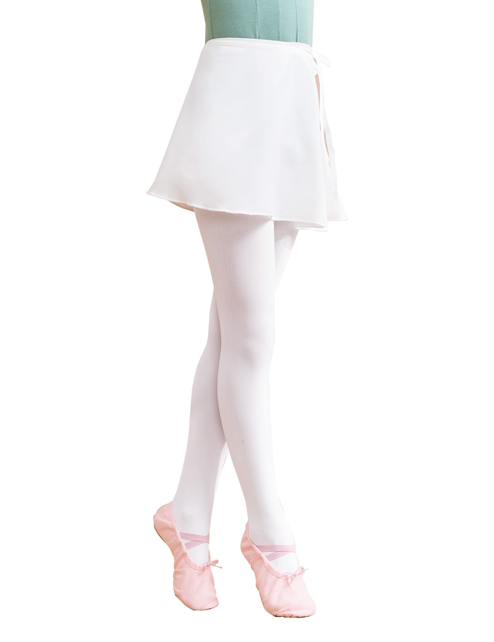 【送料無料】[Daydance] 子供用ダンススカート、調節可能な紐付きバレエシフォンラップスカート、ダン..