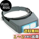 【送料無料】PhoenixLoupe 軽量 メガネ型ルーペ【倍率1.5倍&2倍&2.5倍&3.5倍】4種類レンズ/メガネ着用時も使用可能/ヘッドバンド簡単調整 色:グレー