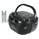 【送料無料】Retekess CDラジオ ラジカセ CD/カセットプレーヤー ポータブルFM AMラジオ ステレオ USBディスク/TFカード対応 2つ操作モー...