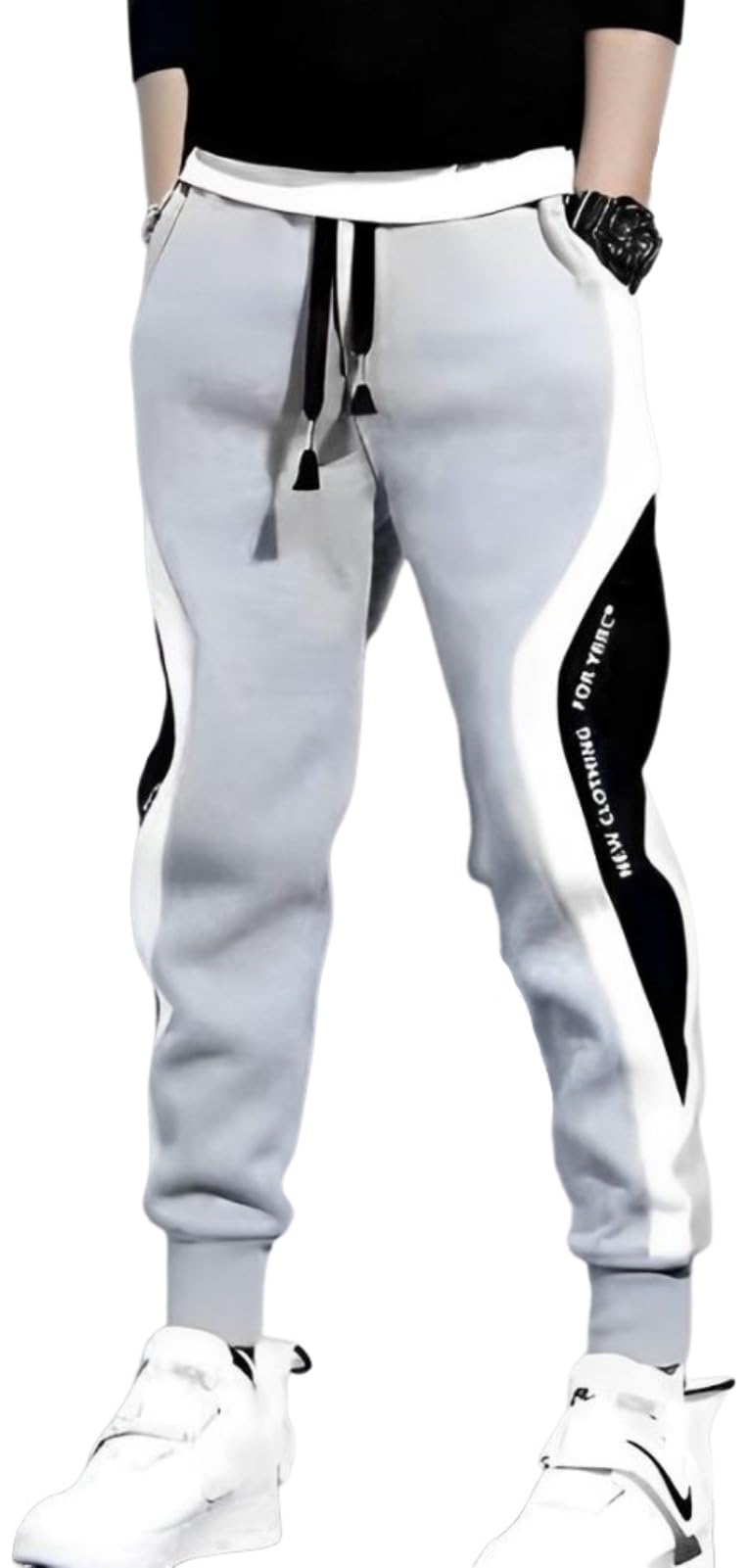 【送料無料】[emptio] [エンプティオ] 履きやすい イージーパンツ トレーニングウェア スポーツウェア メンズ トレーニングパンツ 色：スカイグレー、サイズ：L