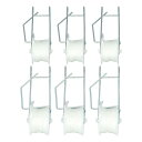 【送料無料】6 個トマトトレリスローラーフックトマトサポートフック温室トマトローラーフックセットサポートキットトマトチェリー 15 メートルライン