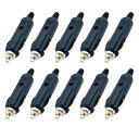 【送料無料】TIGRE BLANC 汎用 シガー ソケット LED ヒューズ 付 12V 24V オスプラグ コネクタ シガー プラグ ライター 電源 取り 車