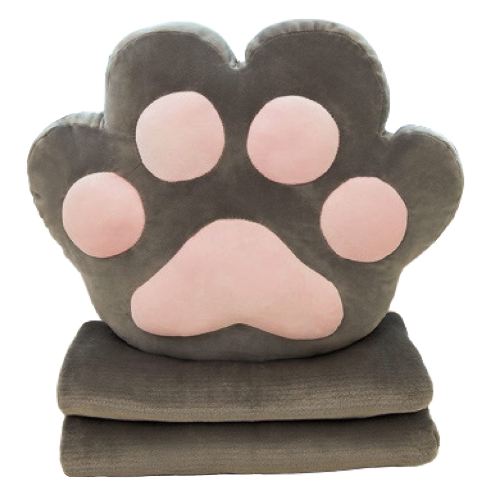 【送料無料】(APOSITV)肉球 クッション ブランケット ひざ掛け ぬいぐるみ 大きめ 収納 柔らかい ふわ..