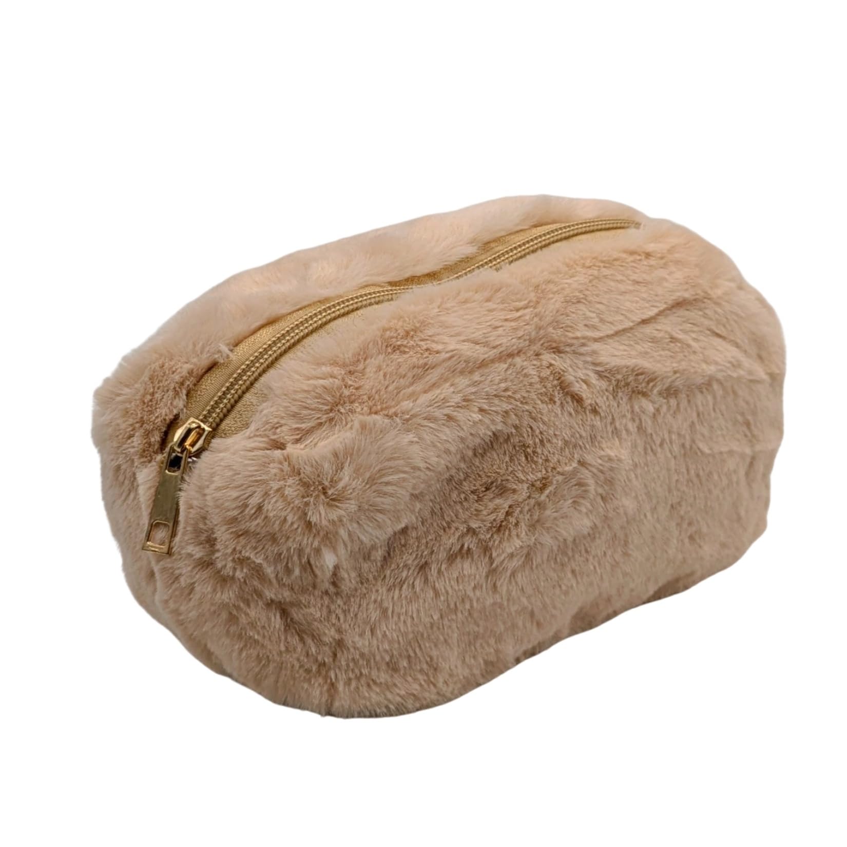 【送料無料】[APOSITV]ファー ポーチ 小物入れ 化粧ポーチ コスメポーチ ふわふわ シンプルデザイン 色..