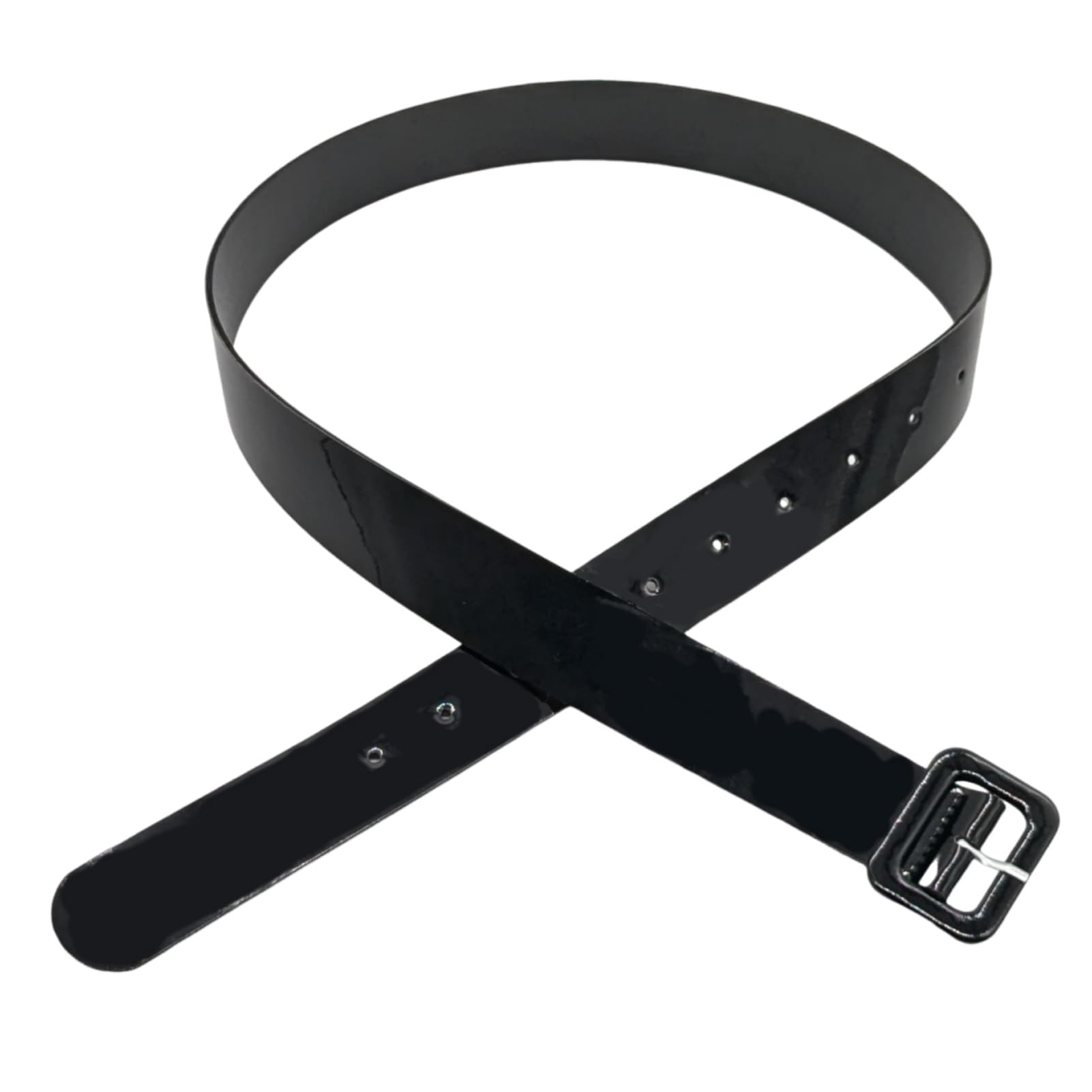 【送料無料】[APOSITV] ポリス 制服 ベルト レディース ブラック 光沢 警官ベルト 小物 合皮 色：ブラック、サイズ：102cm