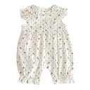 【送料無料】Baby nest ベビー服 ロンパース ノースリーブ カバーオール 綿100% 新生児服 後ろ開きタイプ 女の子 赤ちゃん服 出産祝い プレゼント...