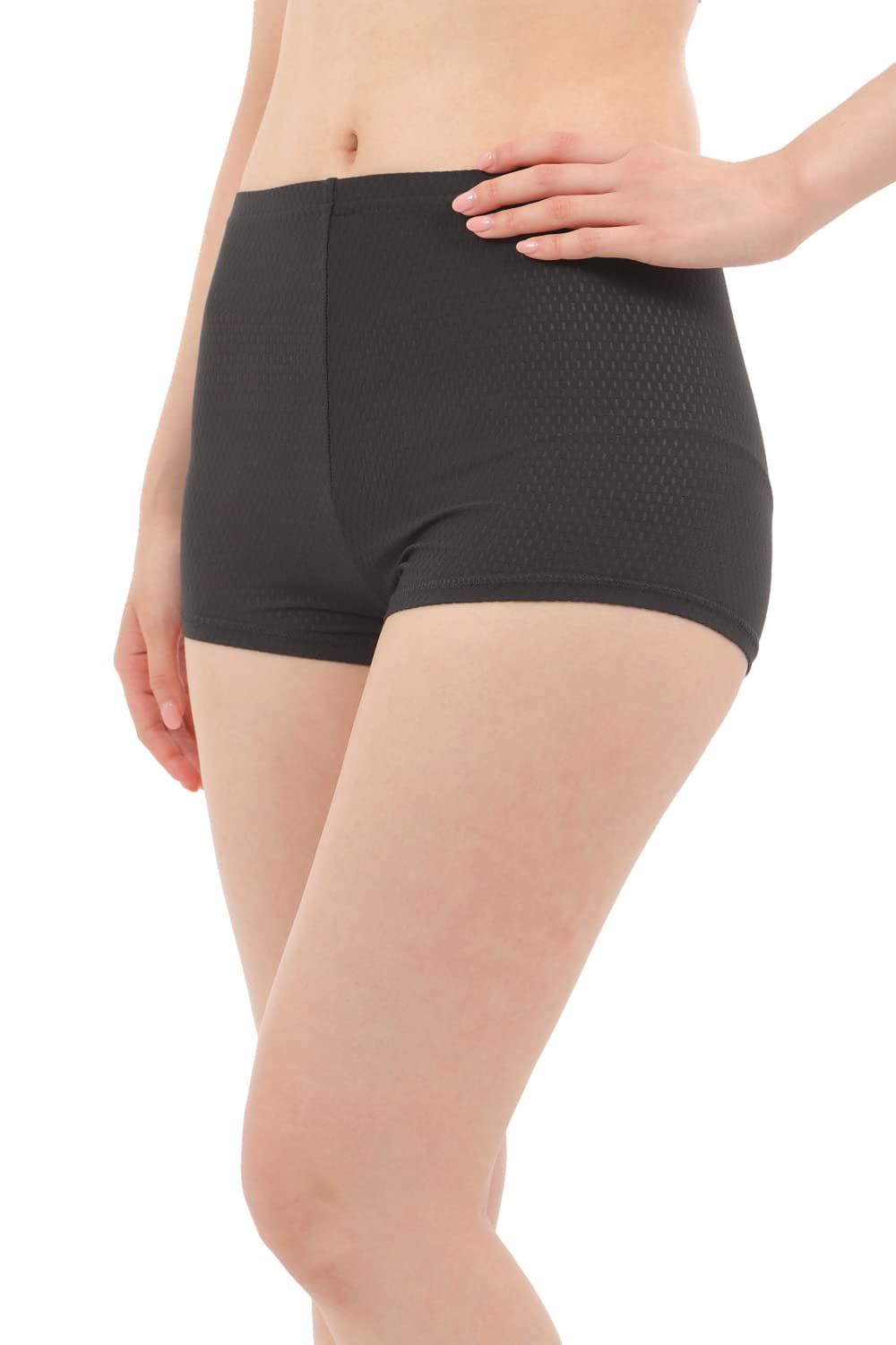 【送料無料】[Liapom] レギンス スパッツ オールメッシュ 吸水速乾 夏用 涼しい 涼感 クール ひんやり 薄手 レディース 色：h【マイクロミニ L-LL】、サイズ：L-LL