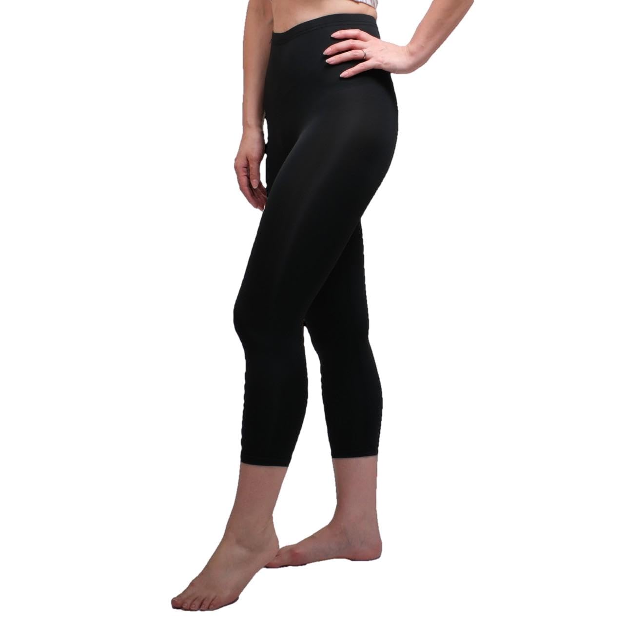 【送料無料】[Liapom] 冷感レギンス スパッツ UV加工 接触冷感 レディース 夏用 吸水速乾 ひんやり サラサラ 快適 涼感素材 フィットネス ヨガ ジム用 色：8分丈、サイズ：M-L