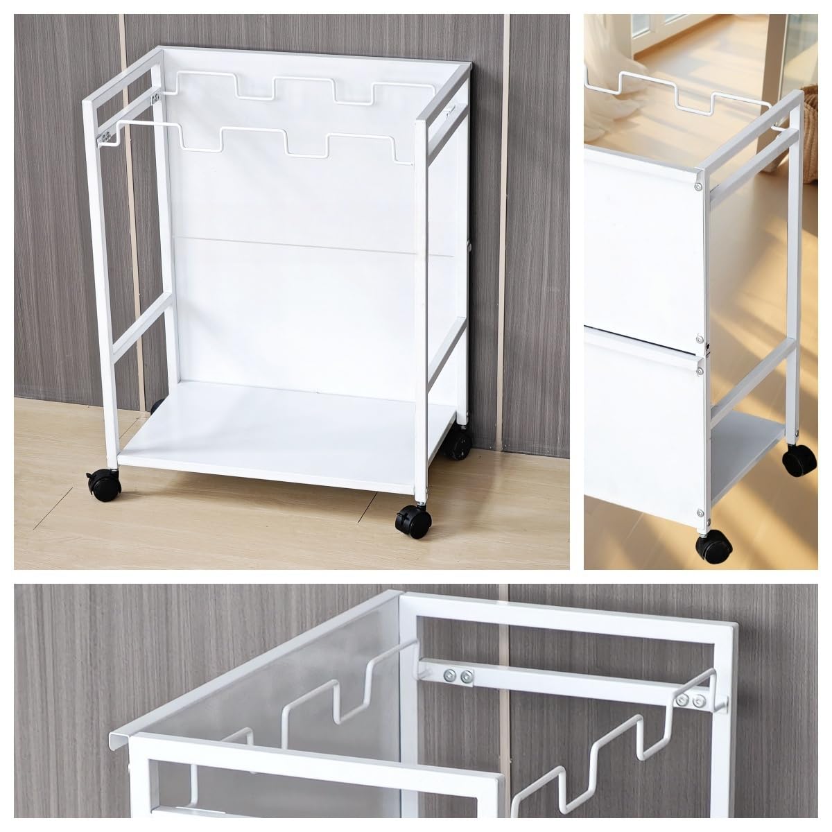 【送料無料】Secchuu 目隠し分別ダストワゴン 3分別 スチール製 ゴミ袋ホルダー W50.5XD32XH63cm ゴミ..