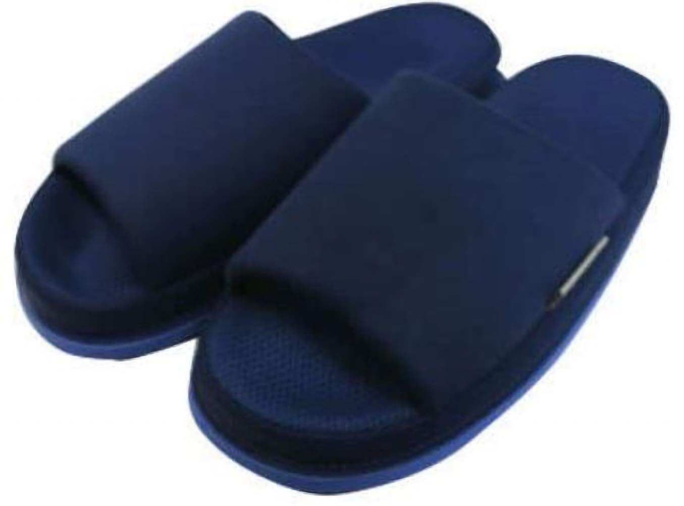 【送料無料】[aspersio] [アスペルシオ] モノトーン スリッパ リフレッシュ カジュアル 色：ネイビー、サイズ：L