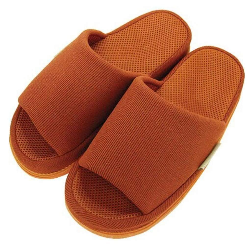 【送料無料】[aspersio] [アスペルシオ] モノトーン スリッパ リフレッシュ カジュアル 色：レッド、サイズ：L