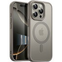 【送料無料】JETech iPhone 16 Pro 6.3インチ用 マグネット ケース カメラコントロールキャプチャボタン MagSafeに対応 半透明のマット背面 薄型 耐衝撃 カバー 色:ナチュラルチタニウム