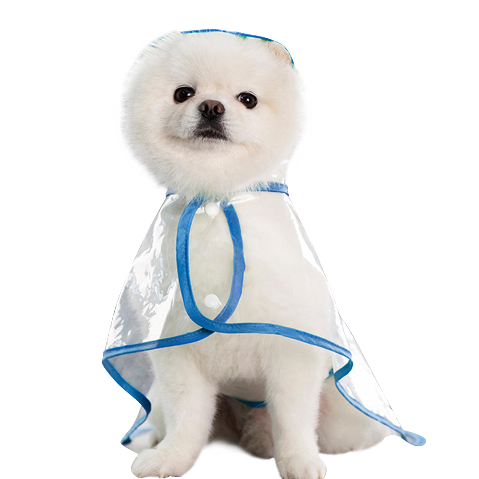 【送料無料】AmzBarley 犬用 レインコート ポンチョ 合羽 透明 無地 軽量 通気性 耐久性 快適 柔らかい 着脱簡単 犬 服 外 雨具 帽子付 両足 ...