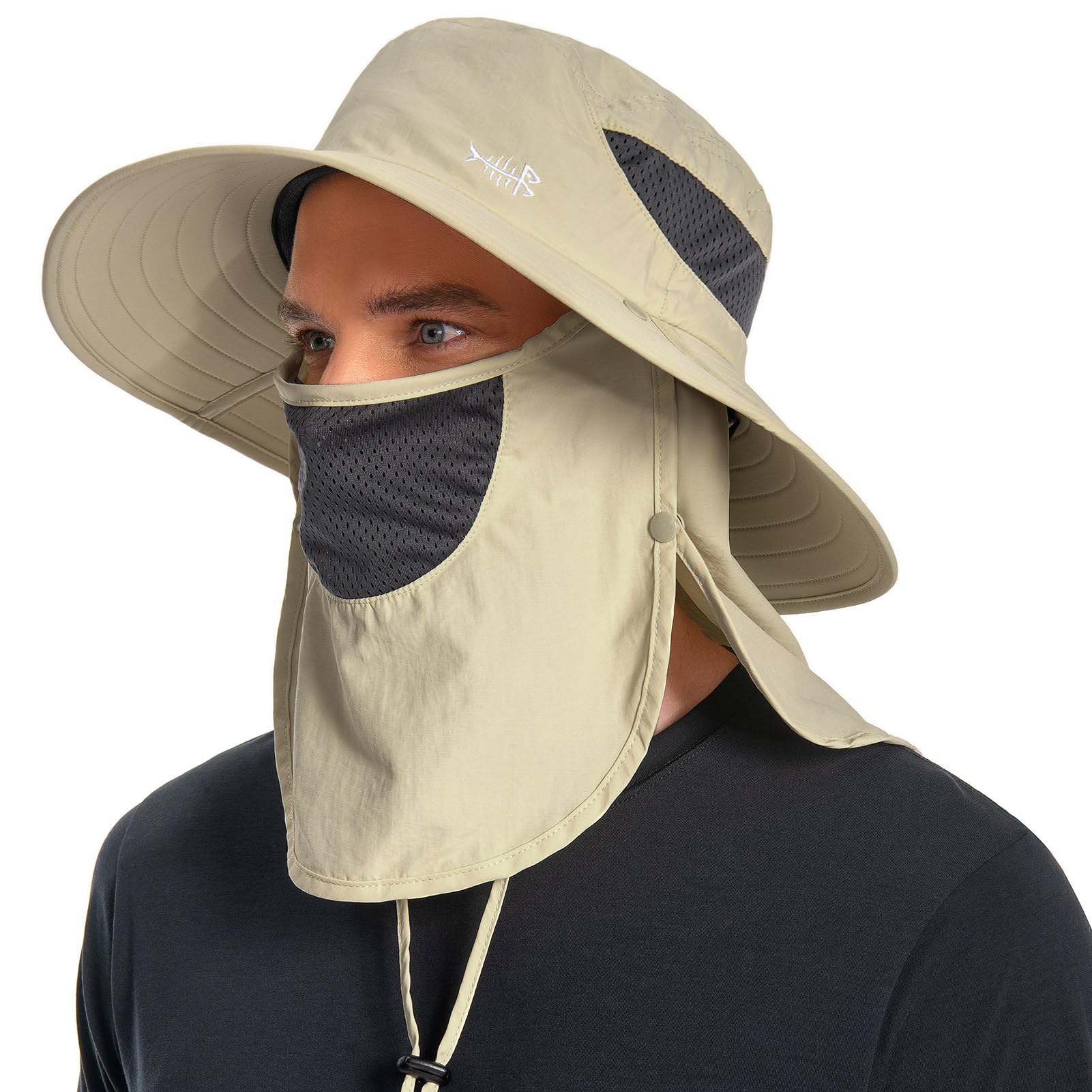 【送料無料】[Bassdash] バスダッシュ 釣り 帽子 折りたたみ 【360°全方位日焼け止め UVカット 3WAY】 ..