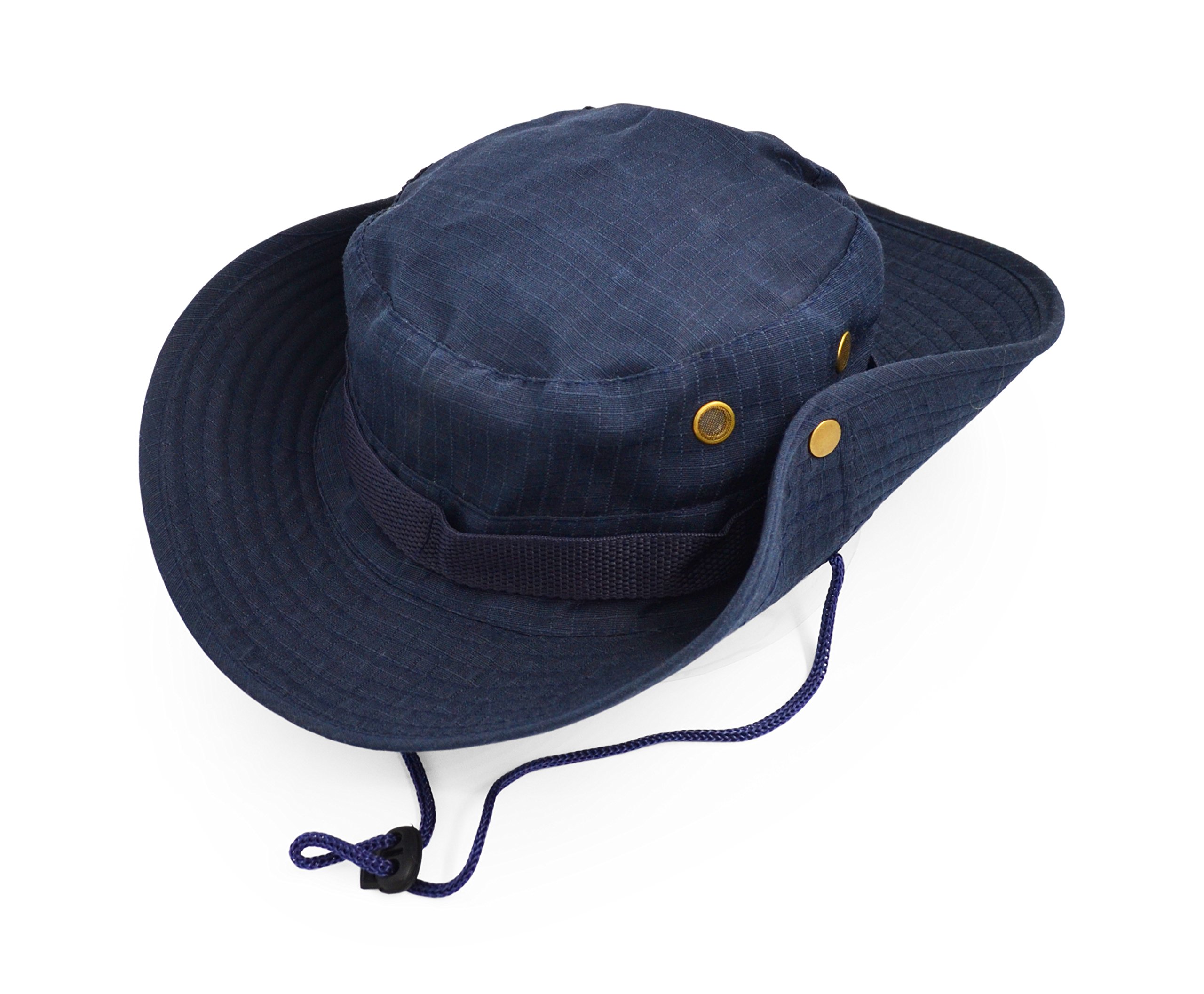 【送料無料】[UltraKey] 典型的な軍隊作戦風格潅木密林帽子、日よけ帽子、お釣り帽子、桶帽 色：ネイビー、サイズ：M