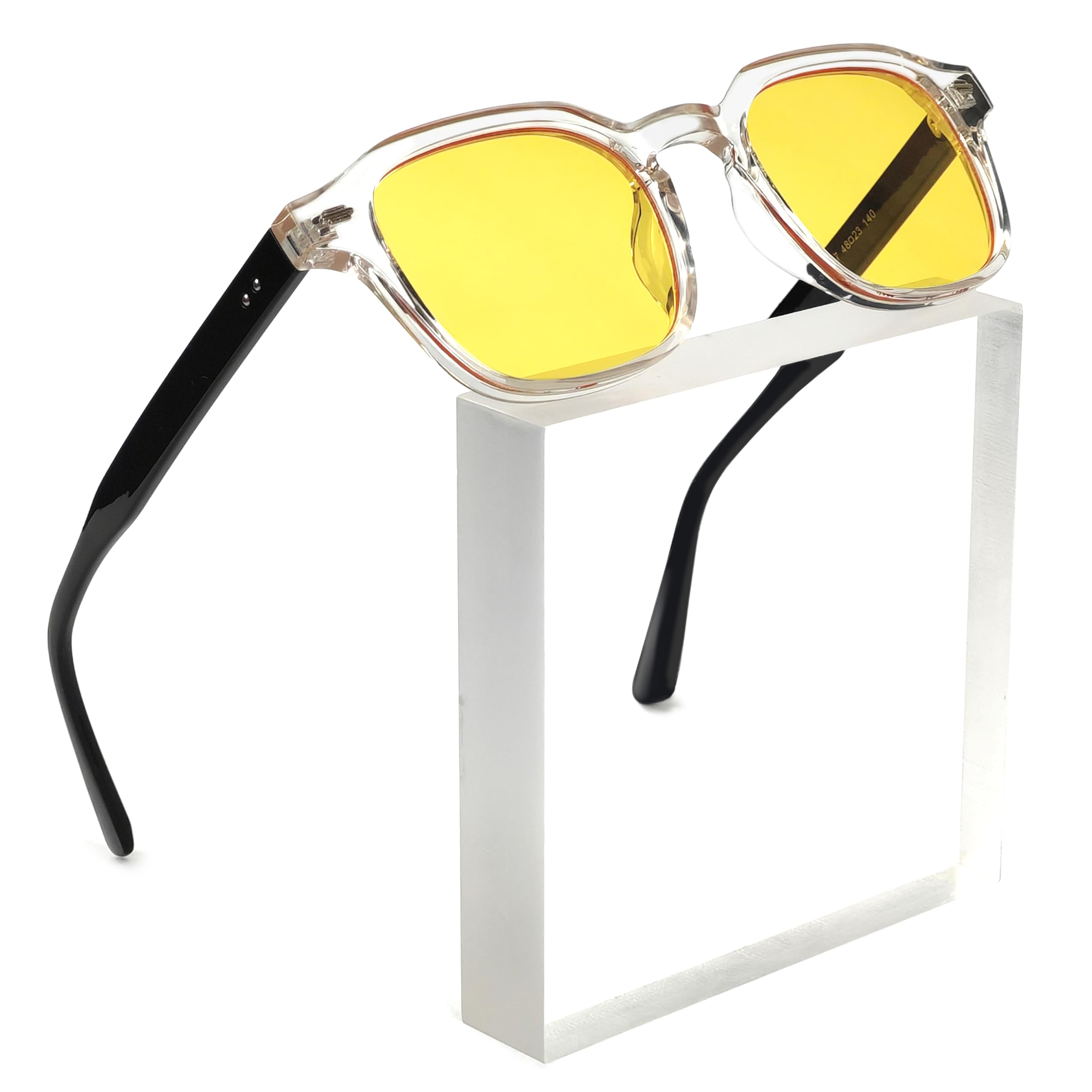 【送料無料】[SHEEN KELLY] ヴィンテージラウンドサングラス女性男性ジョニーデップスタイルカラフルな夏のアイウェアスルー色のレンズ 色：f 5、サイズ：Free Size