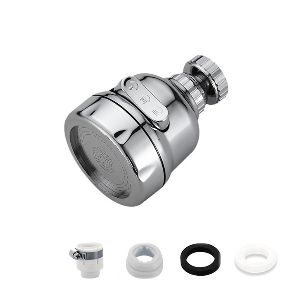 【送料無料】Mikankawa 蛇口シャワー キッチンシャワー 首振り 三つ水流モード 節水 増圧 飛散防止 ア..