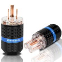 【送料無料】Monosaudio オーディオ用電源プラグ 純銅 3ピン MF103 色:純銅