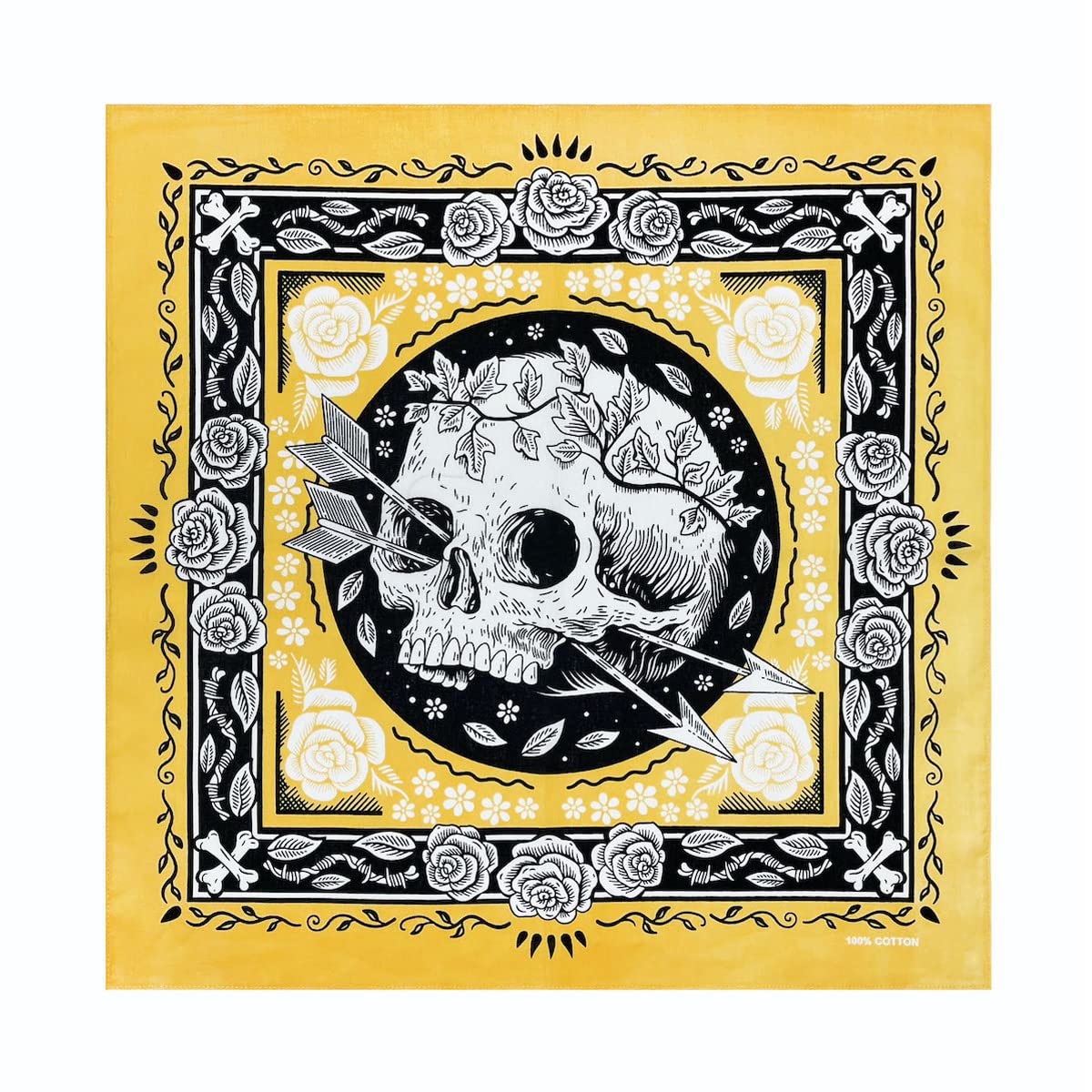 【送料無料】[Trifong] バンダナ ユニセックス 綿100% コットン カシューナッツ柄 ペイズリー ハンカチ..