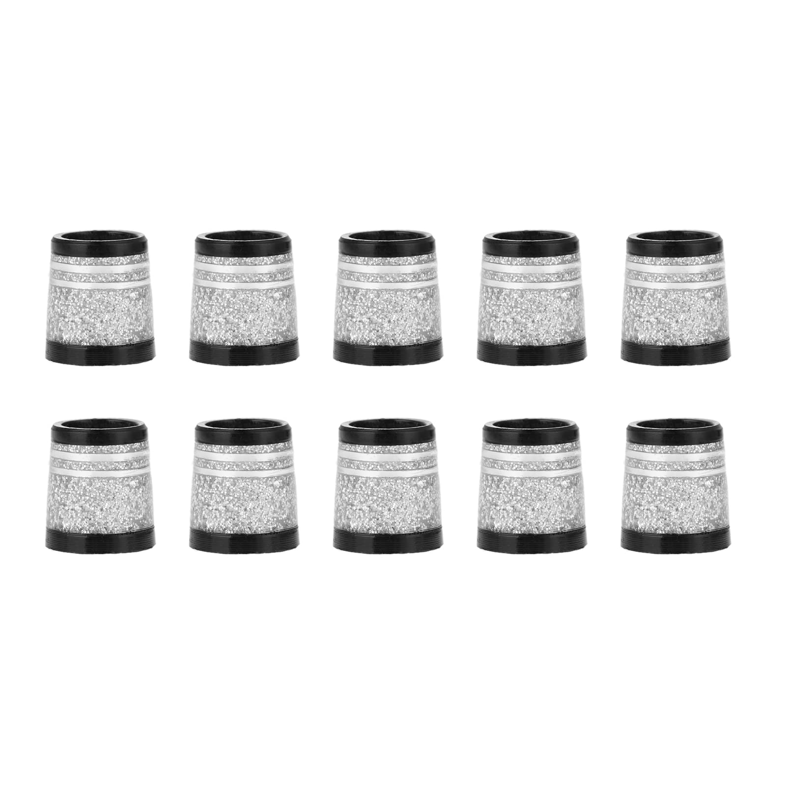 【送料無料】MUXSAM ゴルフ ソケット 10個セット フェルール セル シャフト スリーブ アイアン リシャフト (カラー:金/銀) (2ライン) 色:銀