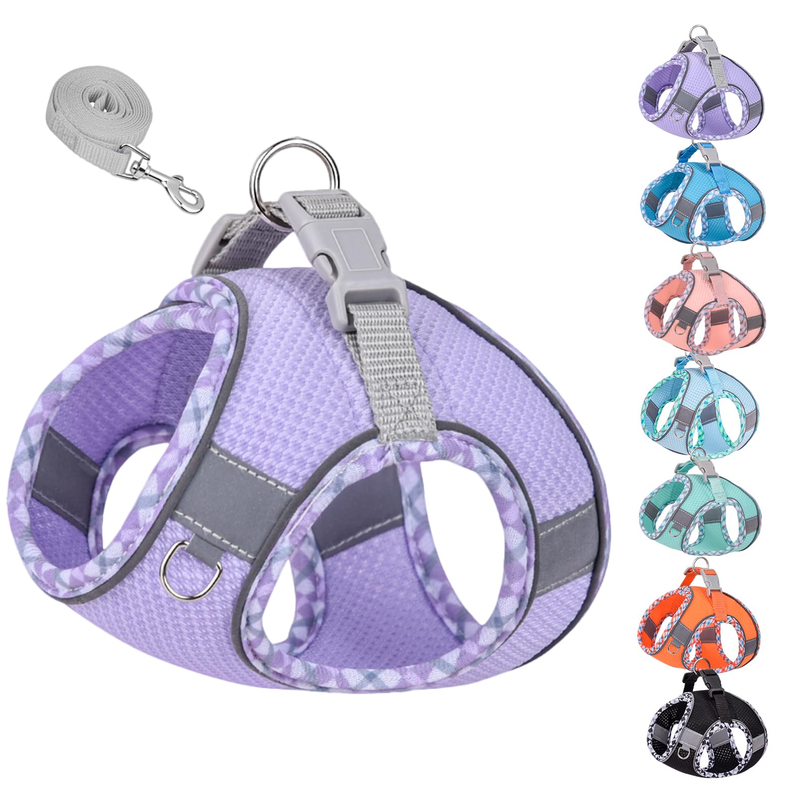 【送料無料】KUVEELA PET 小型犬 猫 中型犬 ハーネス リードセット 牽引ロープ 胸当て 胴輪 ドッグウエ..