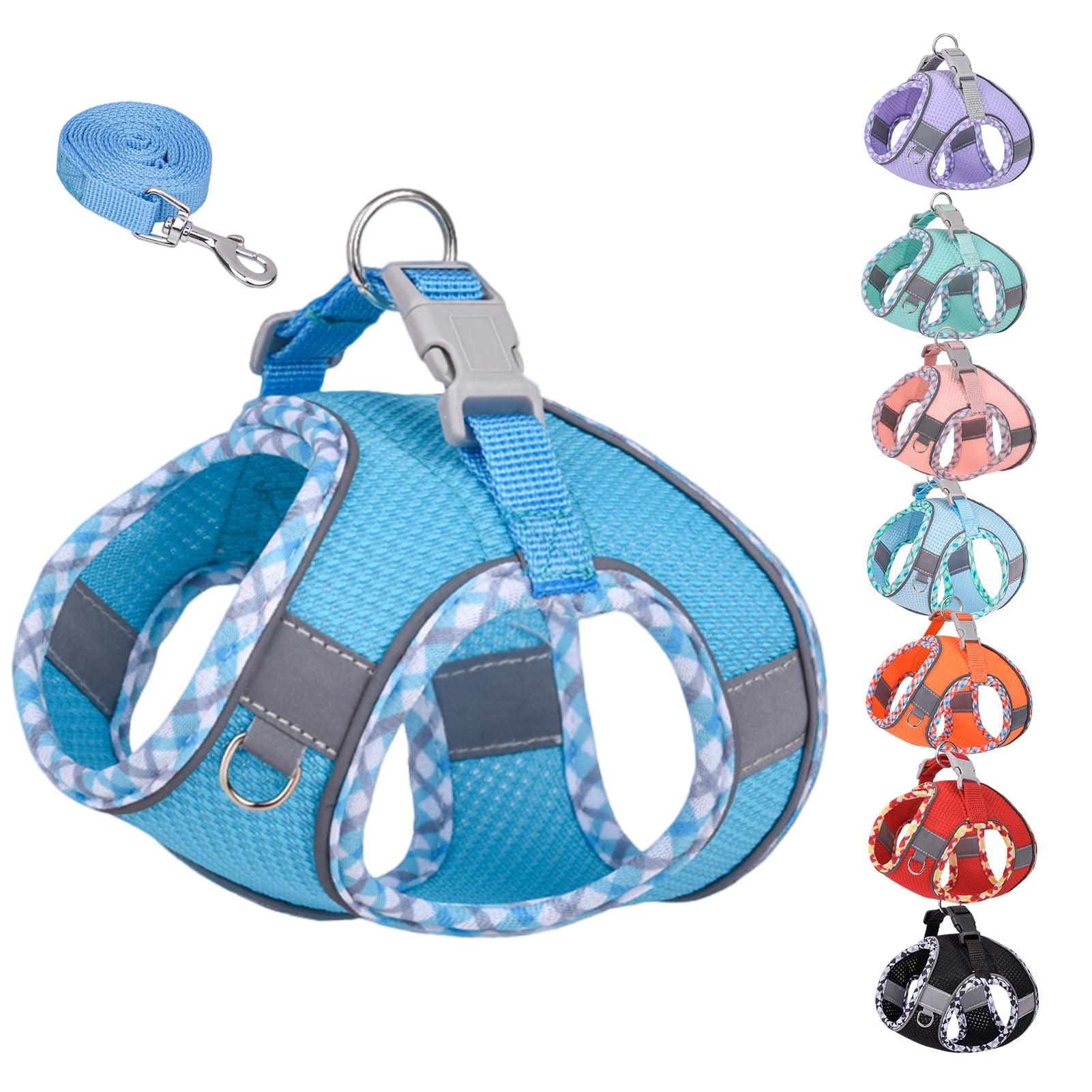 【送料無料】KUVEELA PET 小型犬 猫 中型犬 ハーネス リードセット 牽引ロープ 胸当て 胴輪 ドッグウエ..