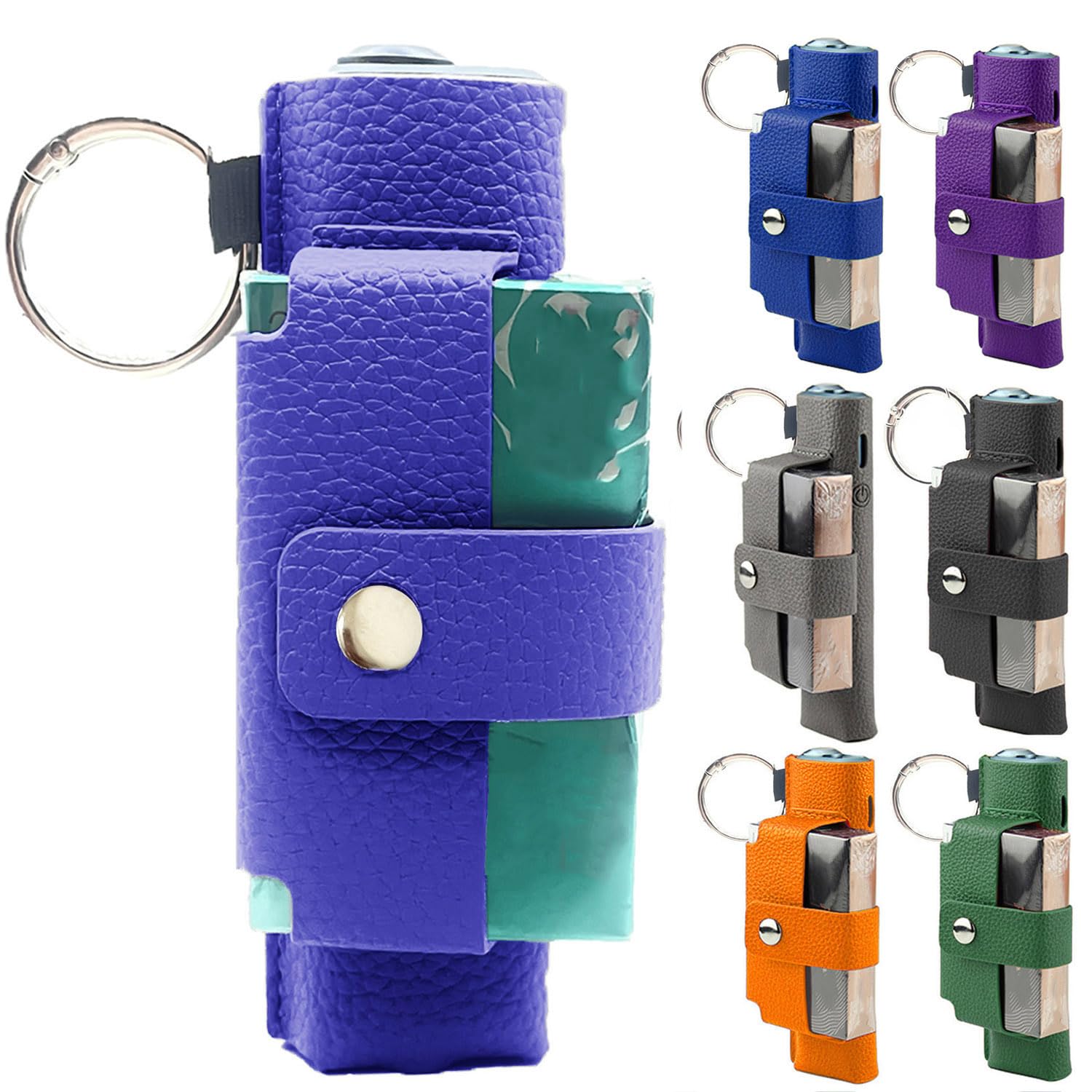 【送料無料】MOICUU互換ケース iluma one対応用のケース イルマ i ワンに適合するカバー イルマワン対応及びイルマアイワン対応のケース カラビナ付き 充電穴あり PUレザー 製 （ケースのみ) 色：ブルー