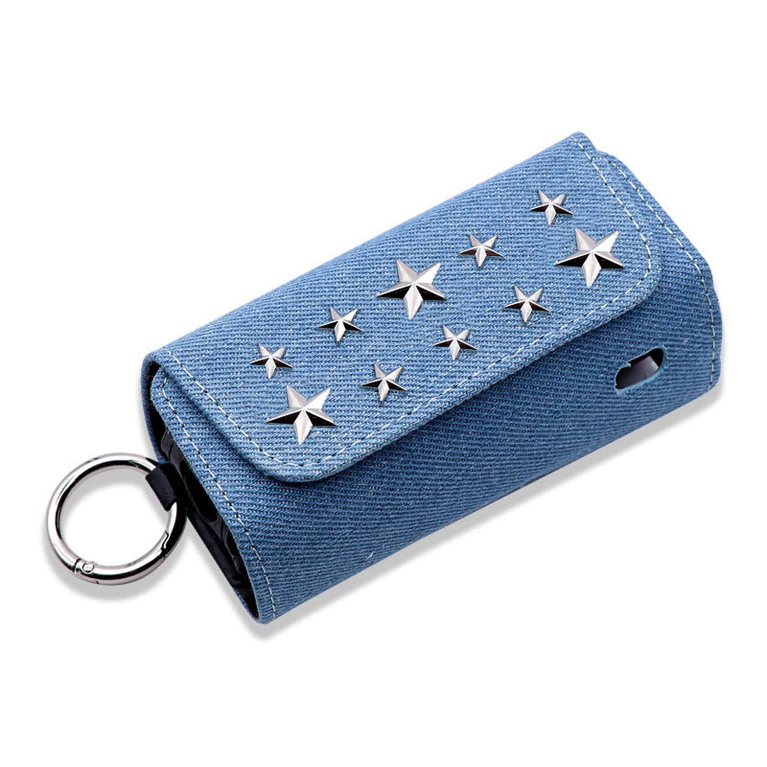 【送料無料】MOICUU互換ケース イルマ対応 イルマi対応のケース PUレザー 製 イルマ用のカバー カラビナ付き まとめて収納 マグネット式 取り出し持ち運び便利 色：デニム