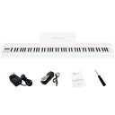 【送料無料】KIMFBAY 電子ピアノ 88鍵盤 卓上 木製 電子 ピアノ 88鍵 ポータブルピアノ Piano 初心者 子供 ペダル付き MIDI対応 色:ホワイト